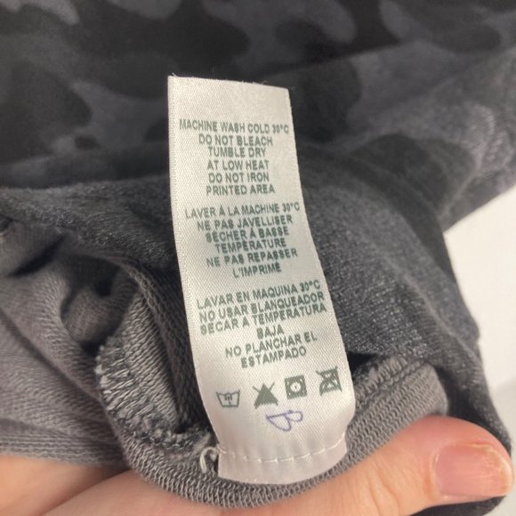 Sundry black gray camo skirt 3 - Picture 9 of 10